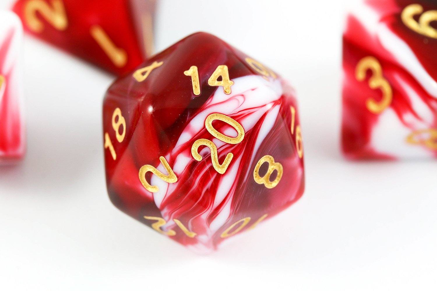 Cool D&D Dice Mystic Red